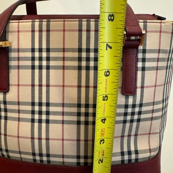 Authentic Vintage Burberry Handbag Bag Tote - Picture 15 of 16